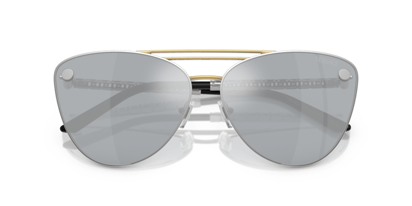 0VE2267 - Versace - (Silver/Gold) Blue Mirror Silver - 64 - 14 - 140 MM - Ardor Eyewear 8056262017388