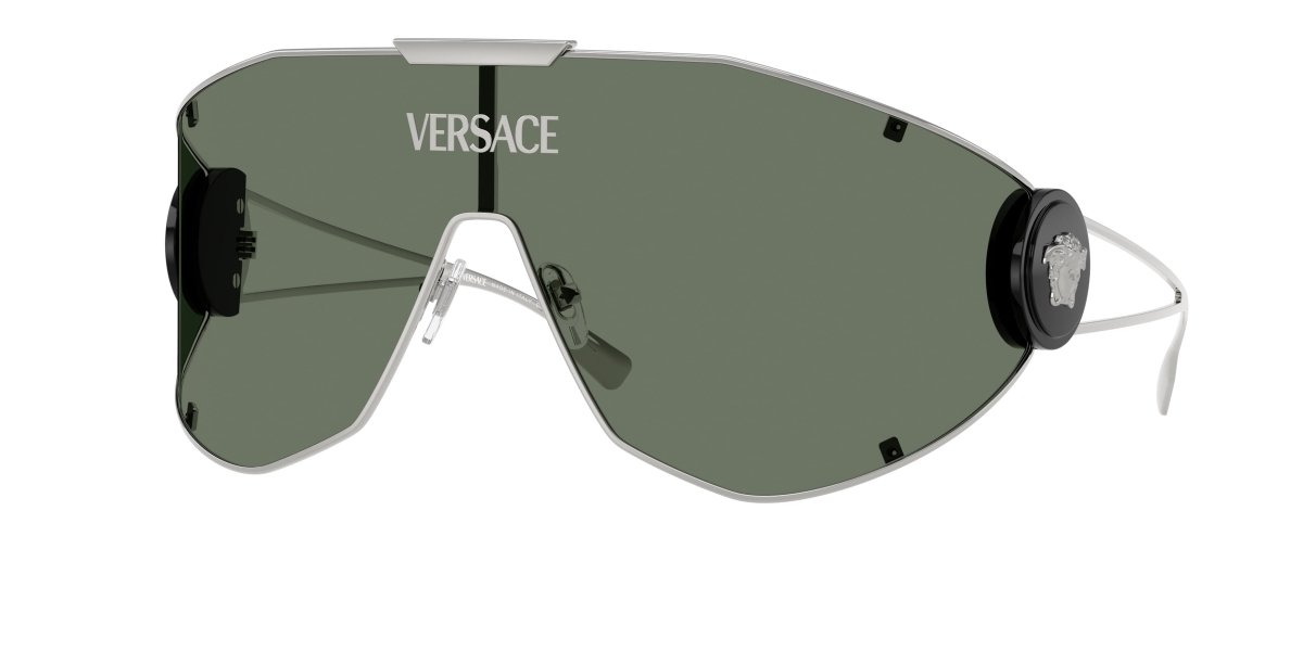 0VE2268 - Versace - (Silver) Dark Green - 42 - 142 - 115 MM - Ardor Eyewear 8056262033296