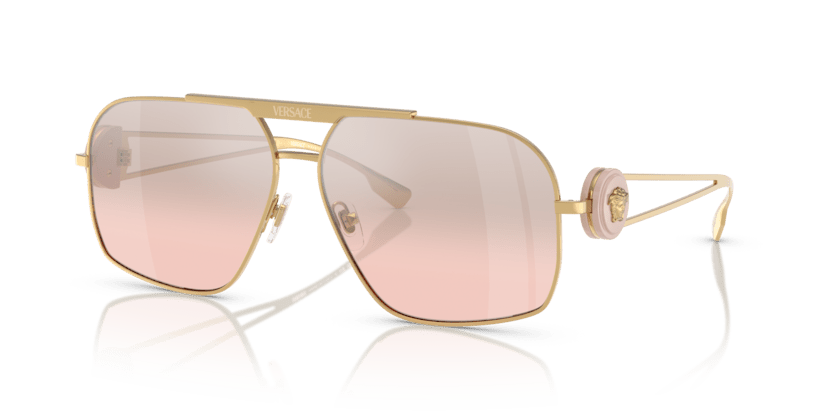 0VE2269 - Versace - (Gold) Light Pink Mirror Gradient Silver - 62 - 13 - 130 MM - Ardor Eyewear 8056262032077