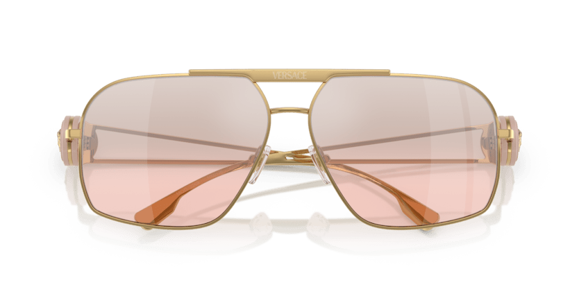 0VE2269 - Versace - (Gold) Light Pink Mirror Gradient Silver - 62 - 13 - 130 MM - Ardor Eyewear 8056262032077