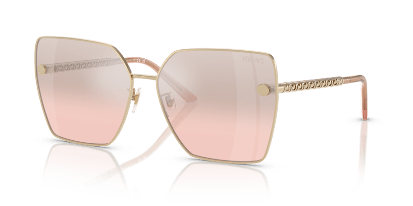 0VE2270D - Versace - (Pale Gold) Light Pink Mirror Gradient Silver - 63 - 15 - 145 MM - Ardor Eyewear 8056262062685