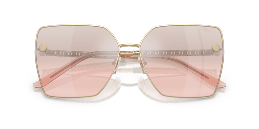 0VE2270D - Versace - (Pale Gold) Light Pink Mirror Gradient Silver - 63 - 15 - 145 MM - Ardor Eyewear 8056262062685