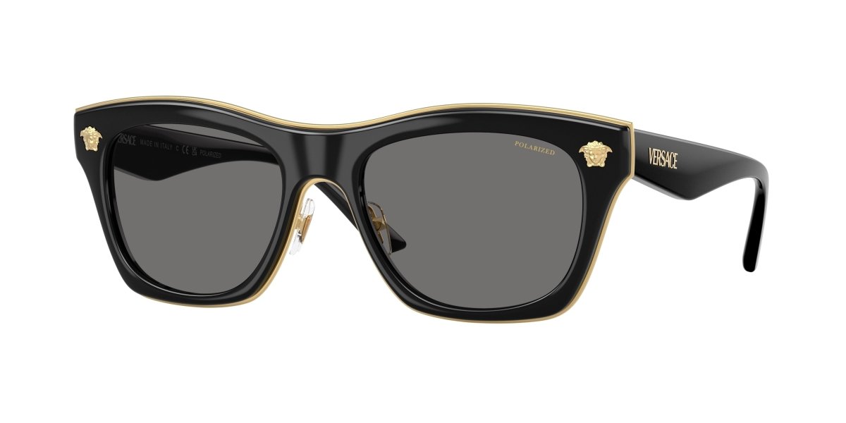 0VE2272 - Versace - (Black) Dark Grey Polar Polarized - 53 - 18 - 145 MM - Ardor Eyewear 8056262241745