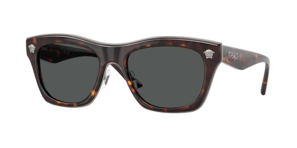 0VE2272 - Versace - (Havana) Dark Grey - 53 - 18 - 145 MM - Ardor Eyewear 8056262221839