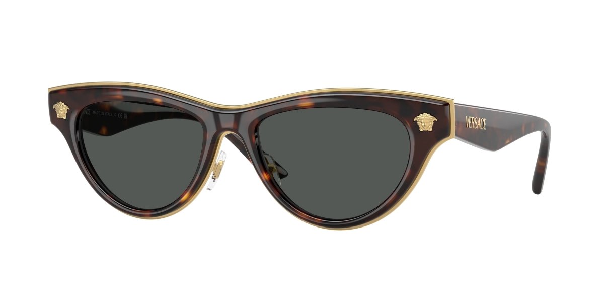 0VE2273 - Versace - (Havana) Dark Grey - 52 - 17 - 145 MM - Ardor Eyewear 8056262197615