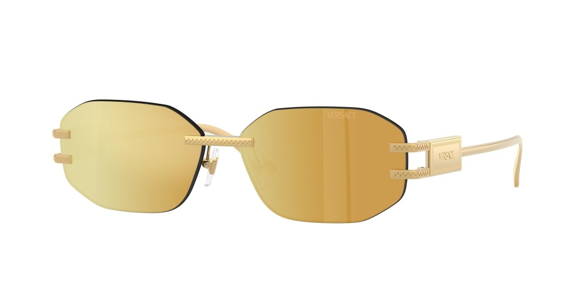 0VE2274 - Versace - (Gold) Brown Mirror Gold - 58 - 13 - 140 MM - Ardor Eyewear 8056262249901