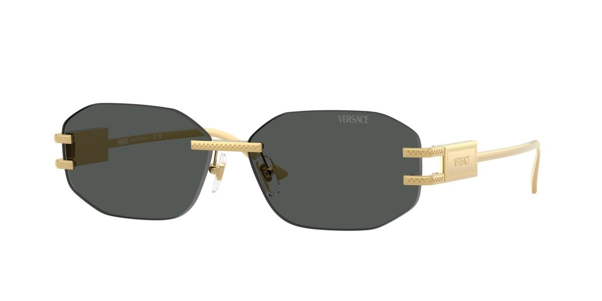 0VE2274 - Versace - (Gold) Dark Grey - 58 - 13 - 140 MM - Ardor Eyewear 8056262249925