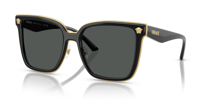 0VE2278D - Versace - (Black) Dark Grey - 58 - 19 - 150 MM - Ardor Eyewear 8056262275696