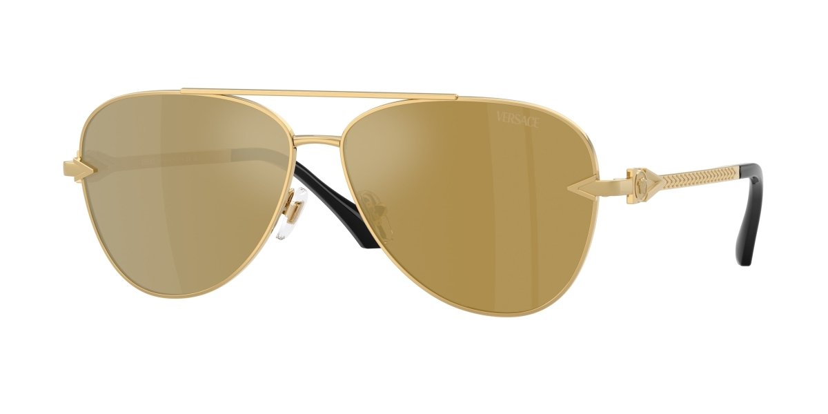 0VE2283 - Versace - (Gold) Brown Mirror Gold - 61 - 13 - 140 MM - Ardor Eyewear 8056262422144