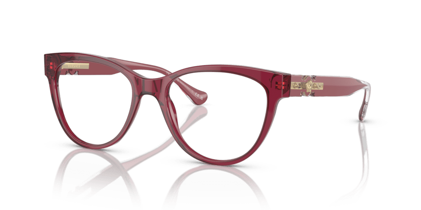 0VE3304 - Versace - Red - (Transparent Red 5357) - 51 - 18 - 140 MM - Ardor Eyewear 8056597850896