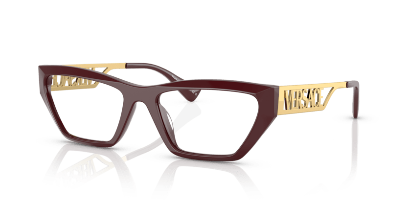 0VE3327U - Versace - Red - (Bordeaux 5381) - 55 - 18 - 145 MM - Ardor Eyewear 8056597712583