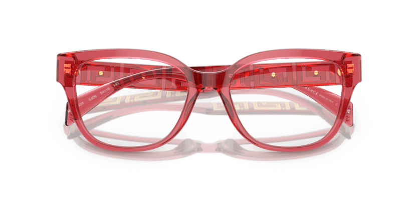 0VE3338 - Versace - Red - (Transparent Red 5409) - 52 - 18 - 140 MM - Ardor Eyewear 8056597831505