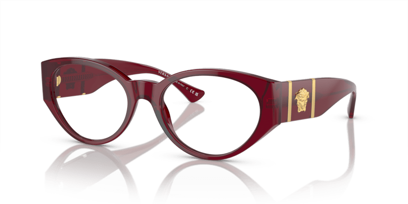 0VE3345 - Versace - Red - (Bordeaux Transparent 5430) - 52 - 18 - 140 MM - Ardor Eyewear 8056597920865