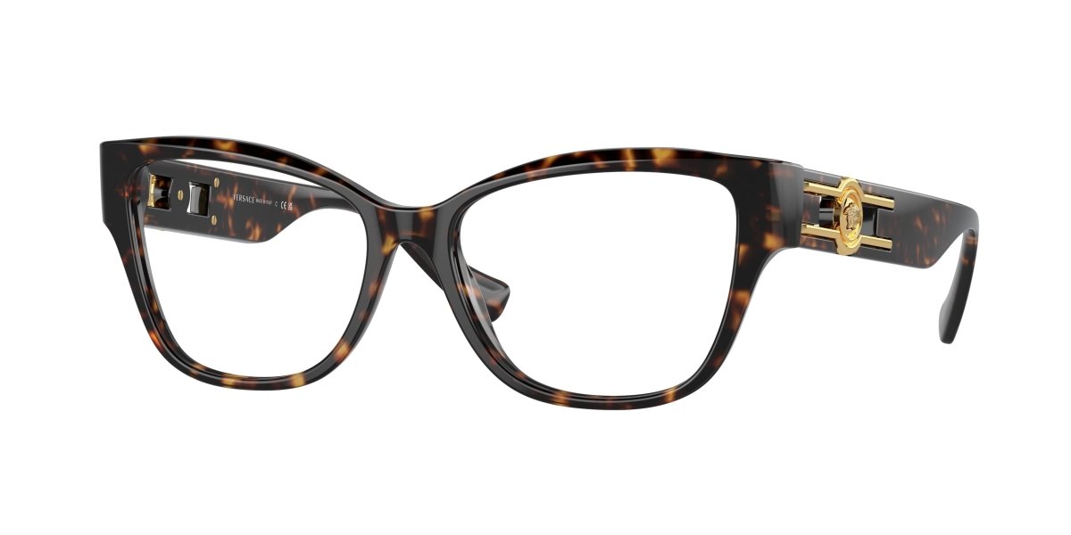 0VE3347 - Versace - Tortoise - (Havana 108) - 54 - 16 - 140 MM - Ardor Eyewear 8056597921336