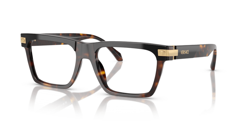 0VE3354 - Versace - Black - (Top Black/Havana 5466) - 53 - 18 - 145 MM - Ardor Eyewear 8056262011782