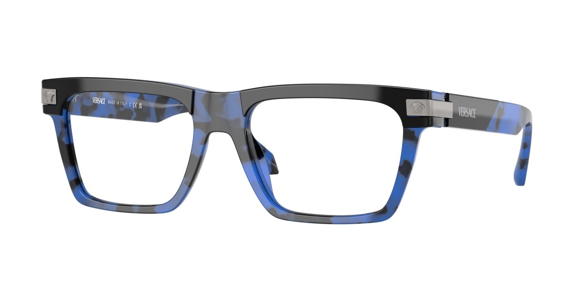 0VE3354 - Versace - Black - (Top Black/Havana Blue 5460) - 53 - 18 - 145 MM - Ardor Eyewear 8056262011829