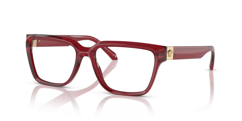 0VE3357 - Versace - Red - (Red Transparent 388) - 53 - 17 - 145 MM - Ardor Eyewear 8056262010990