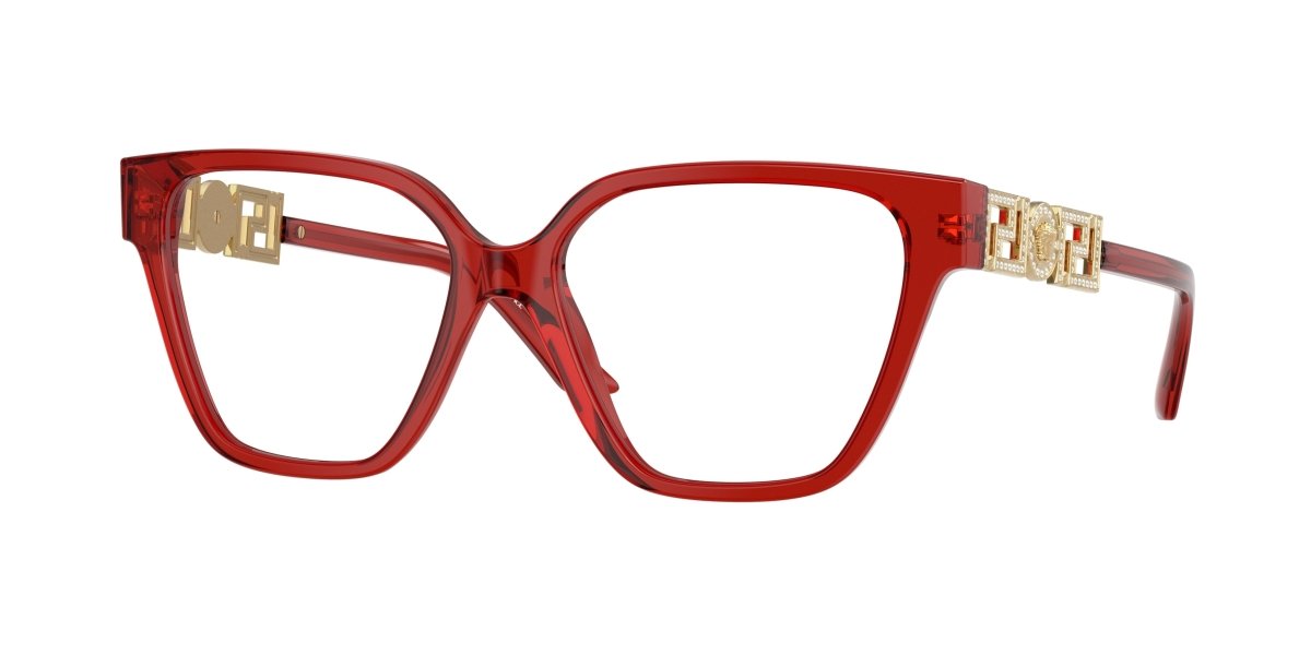 0VE3358B - Versace - Red - (Transparent Red 5476) - 54 - 16 - 140 MM - Ardor Eyewear 8056262018897