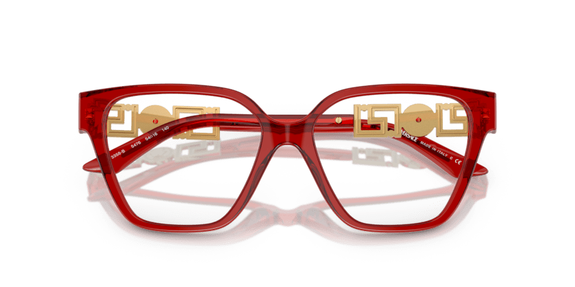 0VE3358B - Versace - Red - (Transparent Red 5476) - 54 - 16 - 140 MM - Ardor Eyewear 8056262018897