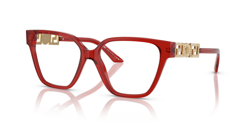 0VE3358B - Versace - Red - (Transparent Red 5476) - 54 - 16 - 140 MM - Ardor Eyewear 8056262018897