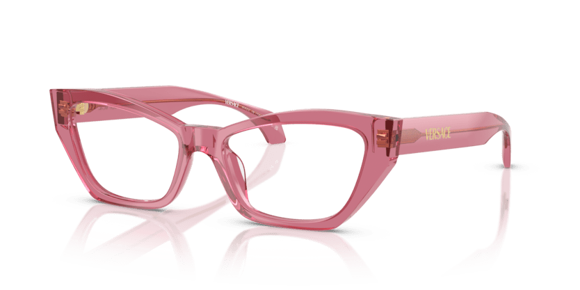 0VE3373U - Versace - Pink - (Transparent Pink 5516) - 52 - 17 - 140 MM - Ardor Eyewear 8056262421659