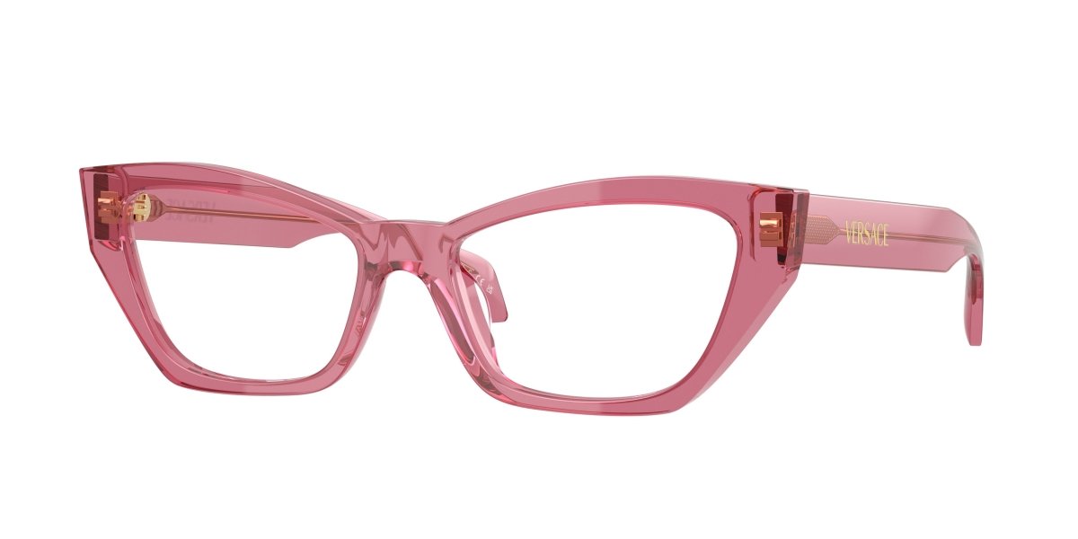 0VE3373U - Versace - Pink - (Transparent Pink 5516) - 52 - 17 - 140 MM - Ardor Eyewear 8056262421659