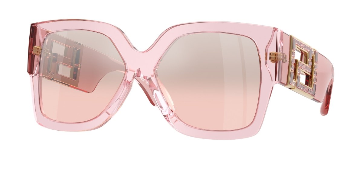 0VE4402 - Versace - (Transparent Pink) Light Pink Mirror Silver - 59 - 16 - 140 MM - Ardor Eyewear 8056262048795