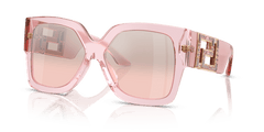 0VE4402 - Versace - (Transparent Pink) Light Pink Mirror Silver - 59 - 16 - 140 MM - Ardor Eyewear 8056262048795