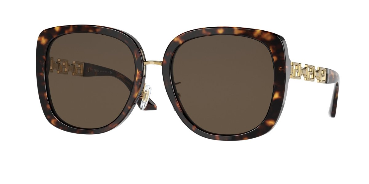 0VE4407D - Versace - (Havana) Dark Brown - 56 - 19 - 140 MM - Ardor Eyewear 8056597408240