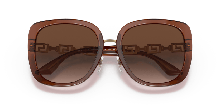 0VE4407D - Versace - (Transparent Brown) Brown Gradient - 56 - 19 - 140 MM - Ardor Eyewear 8056597408264