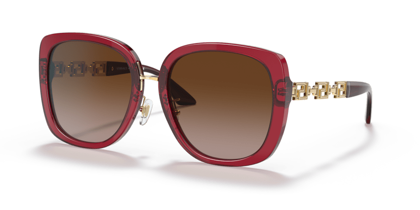 0VE4407D - Versace - (Transparent Red) Brown Gradient - 56 - 19 - 140 MM - Ardor Eyewear 8056597555807