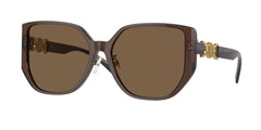 0VE4449D - Versace - (Transparent Brown) Dark Brown - 58 - 16 - 140 MM - Ardor Eyewear 8056597853125