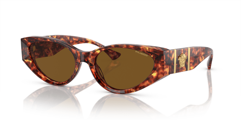 0VE4454 - Versace - (Havana) Dark Brown Polar Polarized - 55 - 18 - 140 MM - Ardor Eyewear 8056597935555