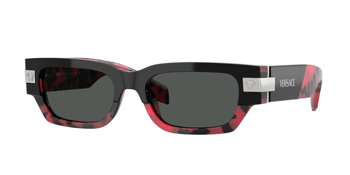 0VE4465 - Versace - (Top Black/Red Havana) Dark Grey - 53 - 18 - 145 MM - Ardor Eyewear 8056262013991