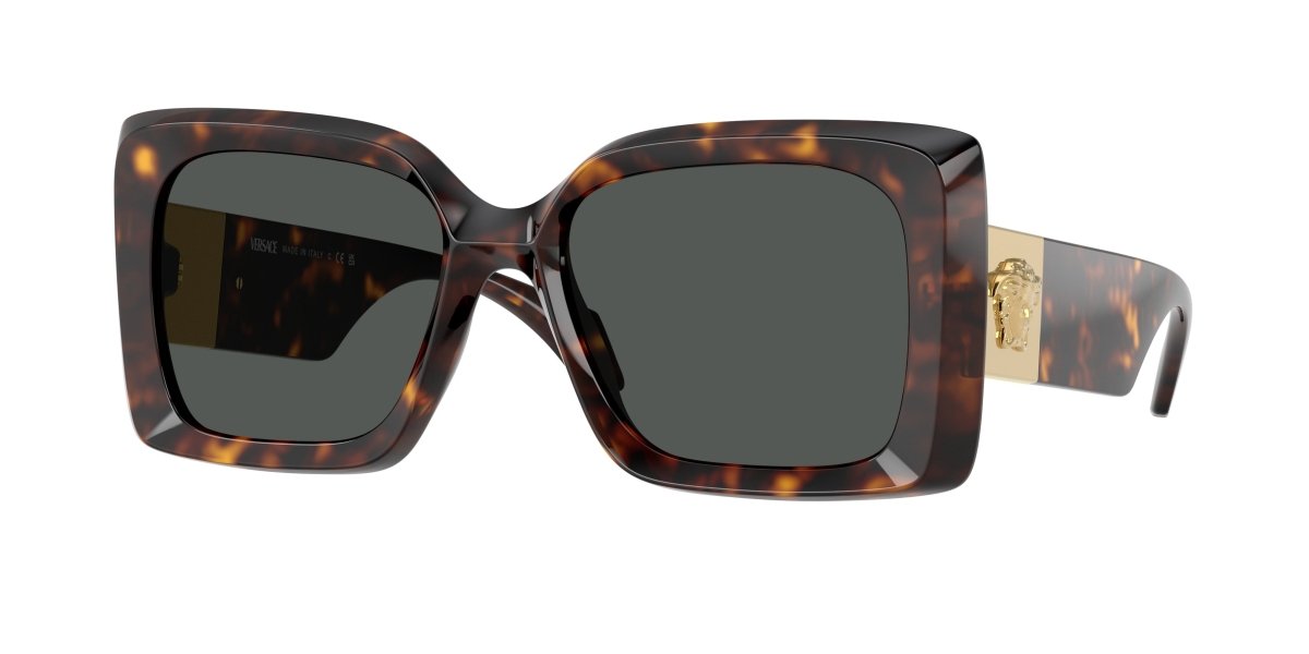 0VE4467U - Versace - (Havana) Dark Grey - 54 - 18 - 140 MM - Ardor Eyewear 8056262014073