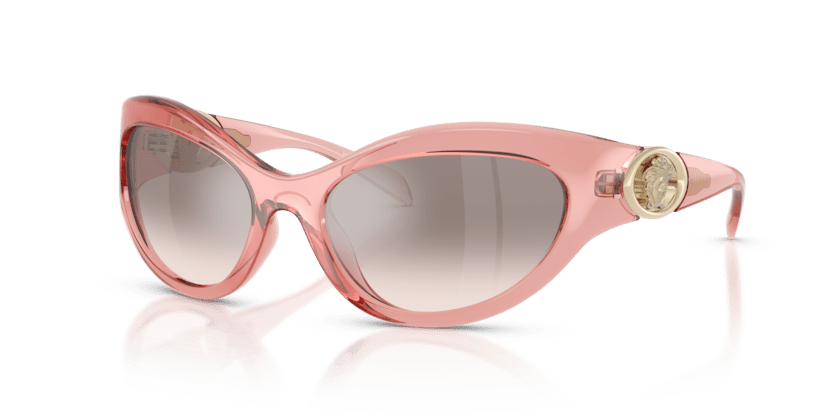 0VE4485 - Versace - (Transparent Pink) Light Brown Mirror Silver Grad - 59 - 19 - 125 MM - Ardor Eyewear 8056262421796