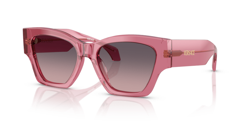 0VE4492U - Versace - (Transparent Pink) Pink Gradient Grey - 53 - 18 - 140 MM - Ardor Eyewear 8056262421741