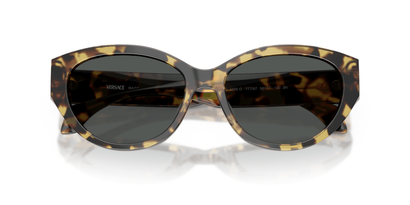 0VE4495D - Versace - (Brown Yellow Havana) Dark Grey - 56 - 17 - 140 MM - Ardor Eyewear 8056262448434