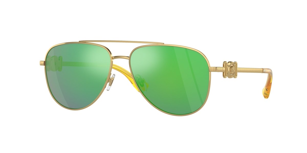 0VK2002 - Versace Kids - (Gold) Light Green Mirror Green - 52 - 13 - 130 MM - Ardor Eyewear 8056597813402