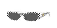 0VK4002U - Versace Kids - (White/Black Chess) Dark Grey - 50 - 13 - 130 MM - Ardor Eyewear 8056597813303