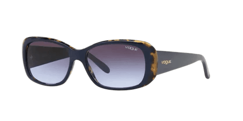 0VO2606S - Vogue - Frame: Blue - (Top Blue/Tortoise 26474Q) - Lens: Violet Gradient Dark Grey - 55 MM - Ardor Eyewear