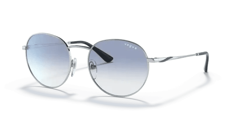 0VO4206S - Vogue - Frame: Silver - (Silver 323/19) - Lens: Clear Gradient Light Blue - 53 MM - Ardor Eyewear