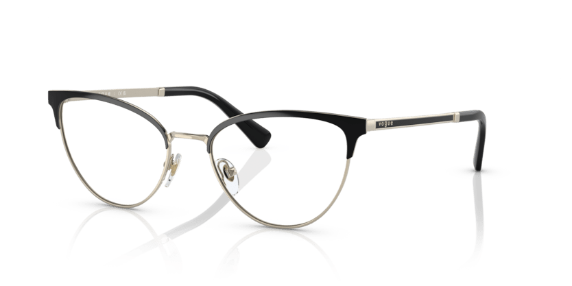 0VO4250 - Vogue - Black - (Top Black/Pale Gold 352) - 53 - 18 - 140 MM - Ardor Eyewear 8056597720274