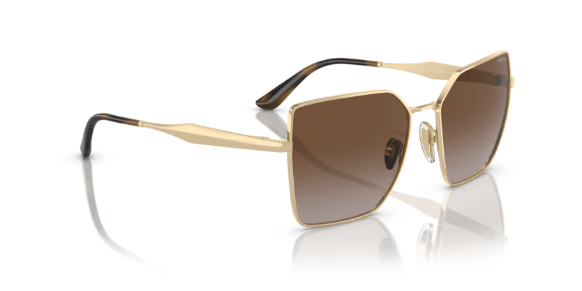 0VO4284S - Vogue - (Pale Gold) Gradient Brown Polar Polarized - 56 - 17 - 140 MM - Ardor Eyewear 8056597934213