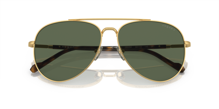 0VO4290S - Vogue - (Gold) Dark Green Polarized - 60 - 14 - 145 MM - Ardor Eyewear 8056597933261