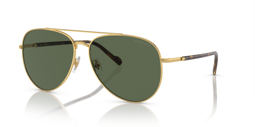 0VO4290S - Vogue - (Gold) Dark Green Polarized - 60 - 14 - 145 MM - Ardor Eyewear 8056597933261