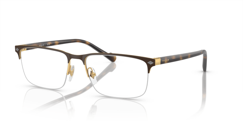 0VO4292 - Vogue - Brown - (Top Matte Brown/Gold 5190S) - 54 - 17 - 145 MM - Ardor Eyewear 8056597928229