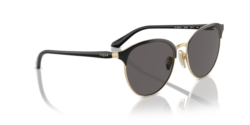 0VO4303S - Vogue - (Top Black/Pale Gold) Black Smoke - 56 - 17 - 140 MM - Ardor Eyewear 8056262018422