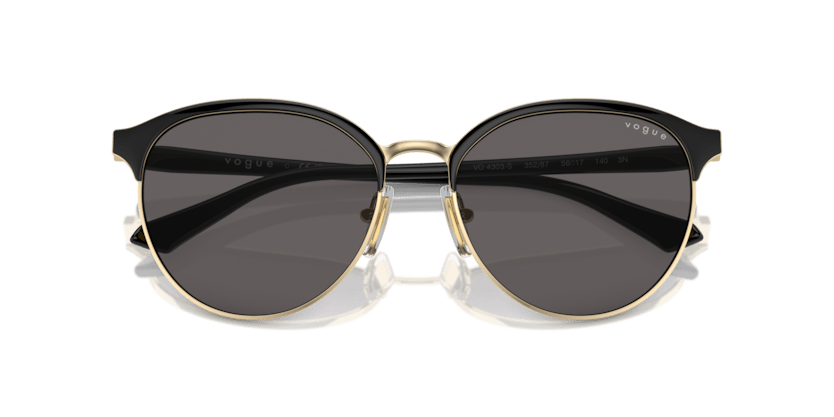 0VO4303S - Vogue - (Top Black/Pale Gold) Black Smoke - 56 - 17 - 140 MM - Ardor Eyewear 8056262018422