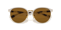 0VO4303S - Vogue - (Top Matt Beige/Gold) Dark Brown Polarized - 56 - 17 - 140 MM - Ardor Eyewear 8056262038420